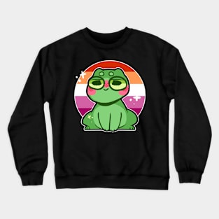 pride frog- Lesbian Variant Crewneck Sweatshirt